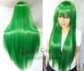 Peruca verde para cosplay